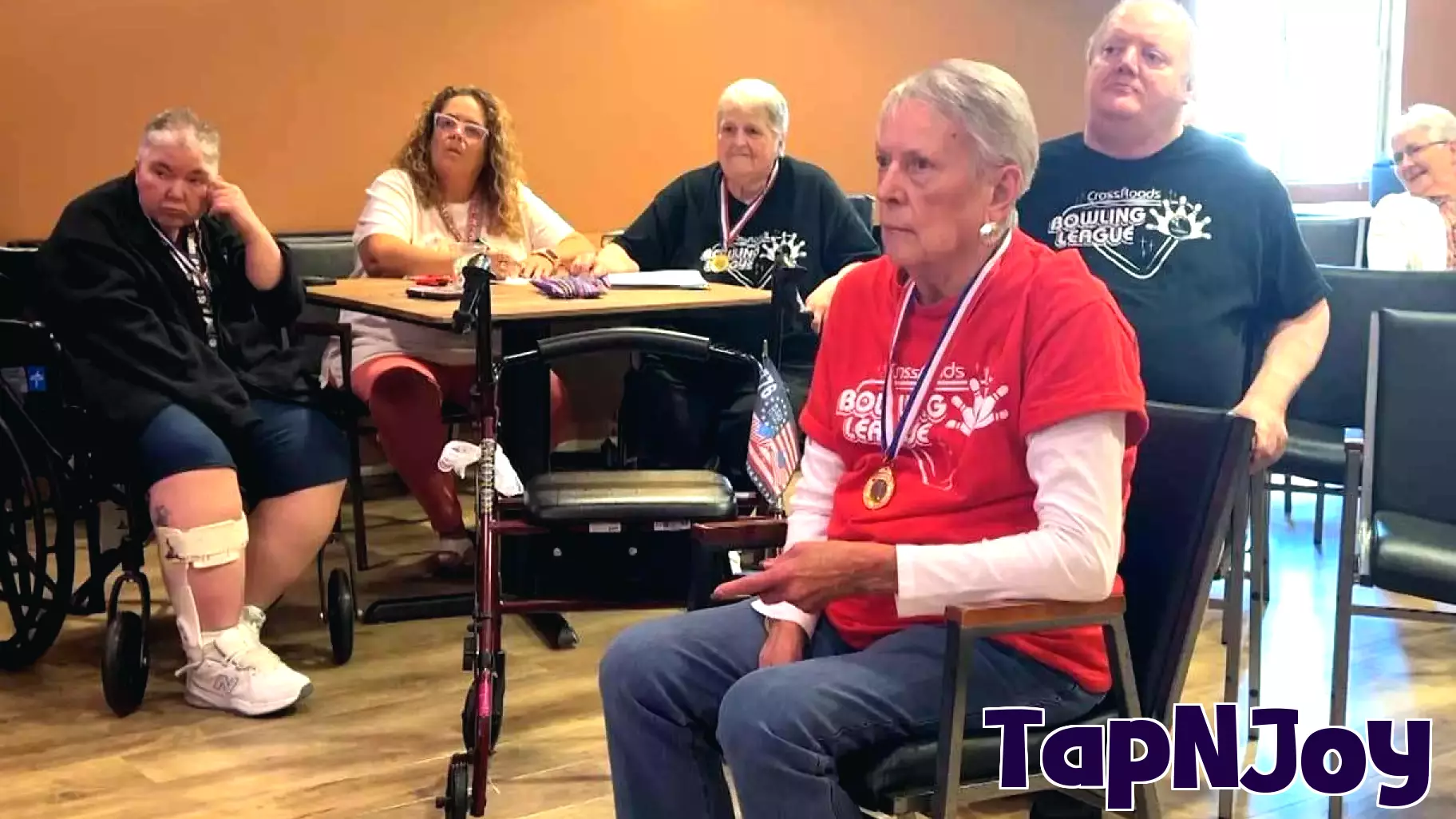 These assisted living residents take video game bowling seriously