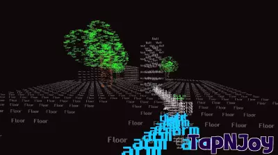 This game's 3D graphics are made entirely from text